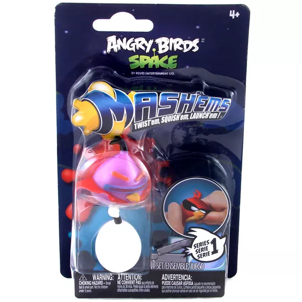 Angry Birds Space: Lila madár és tojás bomba kis gumilabda