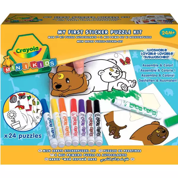 Crayola Mini Kids: Puzzle cu abţibilduri