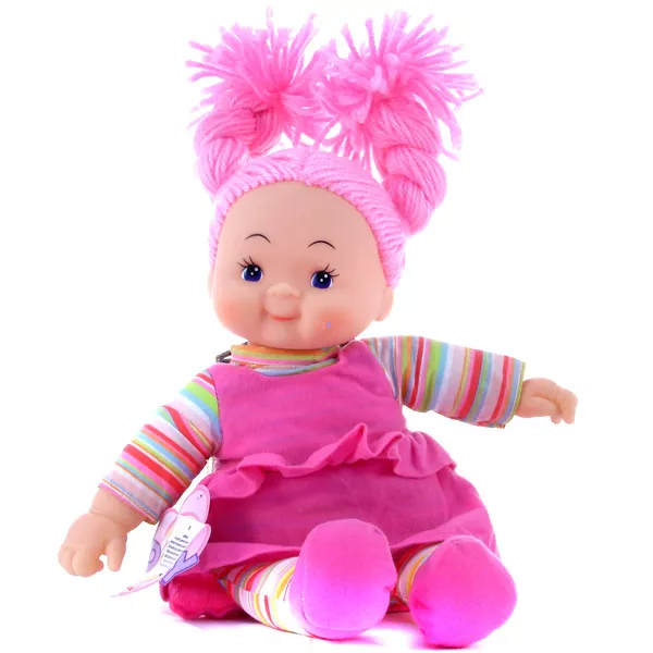 Dolly baba - 38 cm - pink ruhában