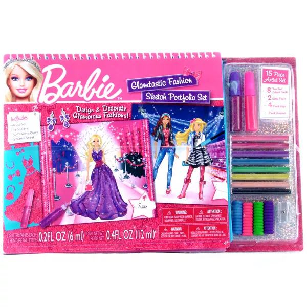 Barbie: Modni oblikovalec 14-delni komplet za skiciranje