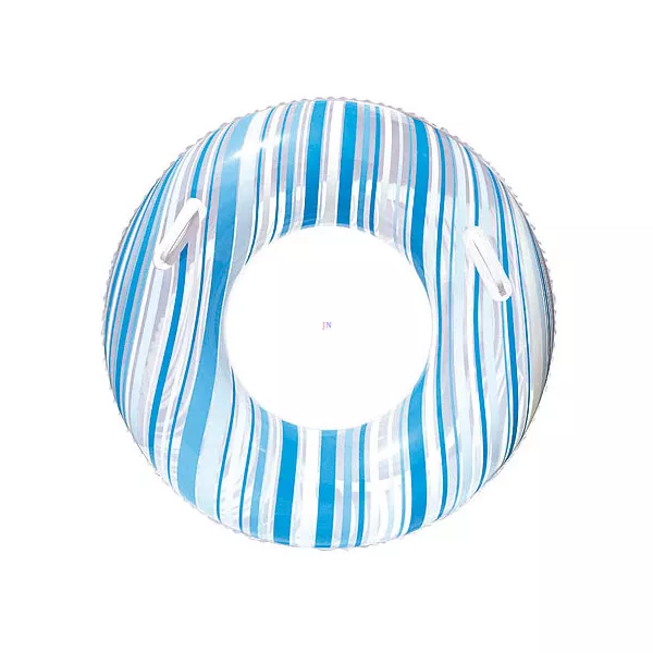 Kék-fehér csíkos úszógumi - 91 cm