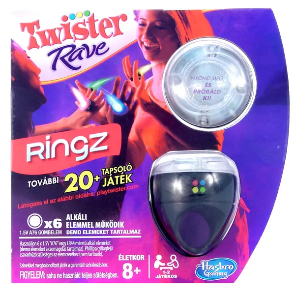 Twister Rave - Ringz világító tapsoló gyűrűk - több színben