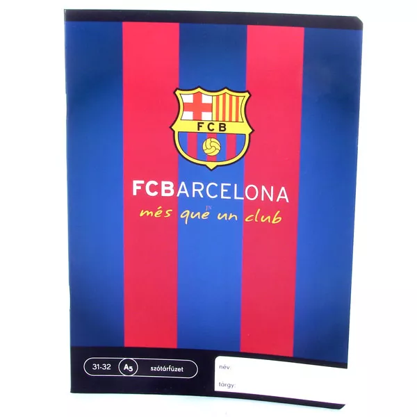 FC Barcelona: A5-ös szótárfüzet