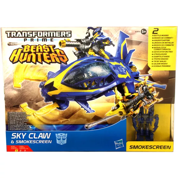 Transformers: Smokescreen robot Sky Claw járművel