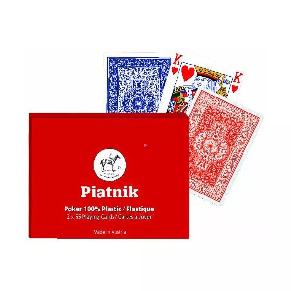 Piatnik klasszikus 2 x 55 lapos műanyag francia kártya