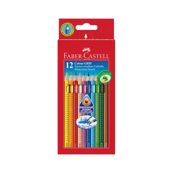 Faber-Castell: Grip set de creioane colorate - 12 buc.