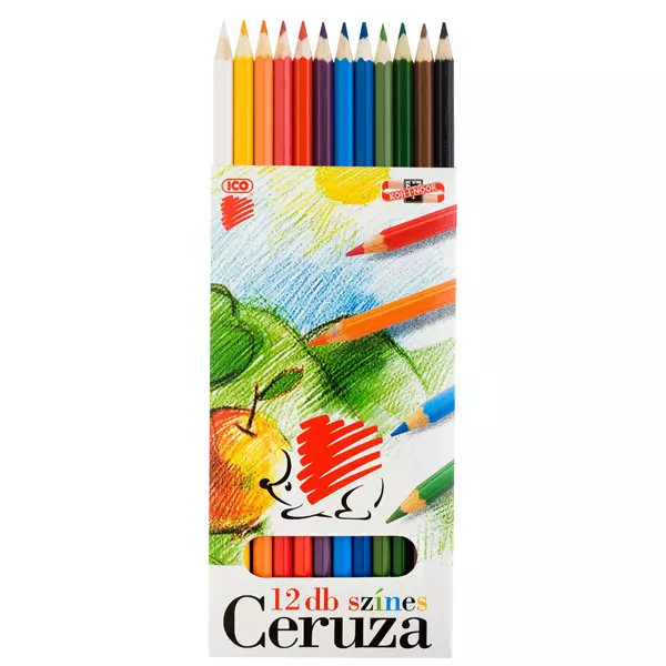 ICO Süni Set 12 buc. creioane colorate - flexibile