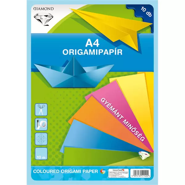 Origamipapír - A4-es - 10 db