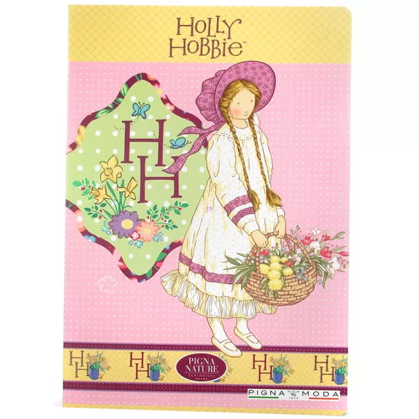Holly Hobbie: A4-es füzet - négyzetrácsos - világos rózsaszín