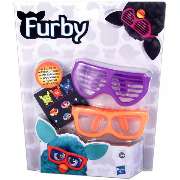 Furby szemüveg interaktív plüssfigurához lila-narancssárga