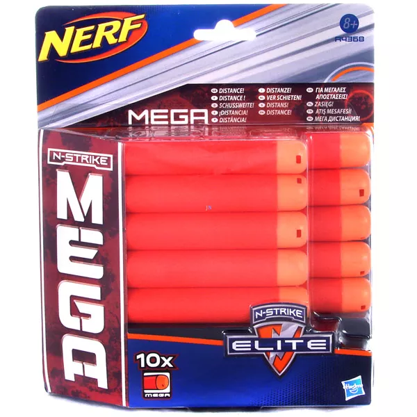 NERF N-Strike Elite MEGA - Lőszer utántöltő készlet - 10 db
