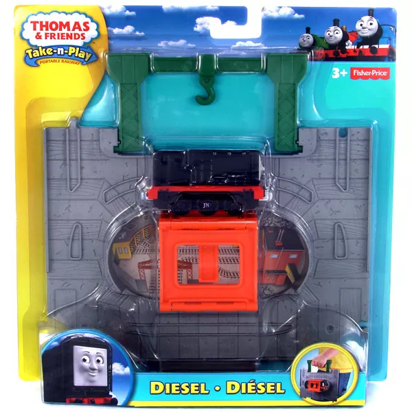 Thomas: Diesel a fondorlatos mozdony hordozható pályával (TA-TP)