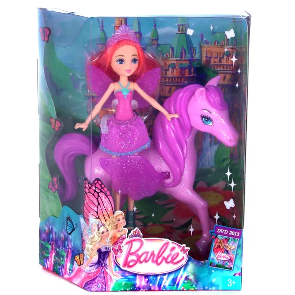 Barbie: Mariposa és a tündérhercegnő - hercegnő lila lovon