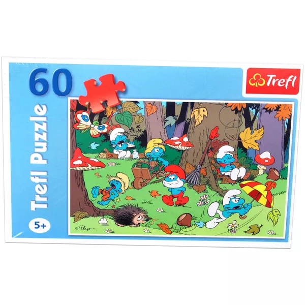 Hupikék Törpikék - Ősszel az erdőben 60 db-os puzzle