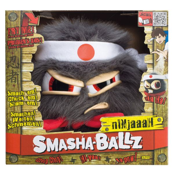 Smasha Ballz: Ninjaaah szürke mérges plüssfigura - JátékNet.hu