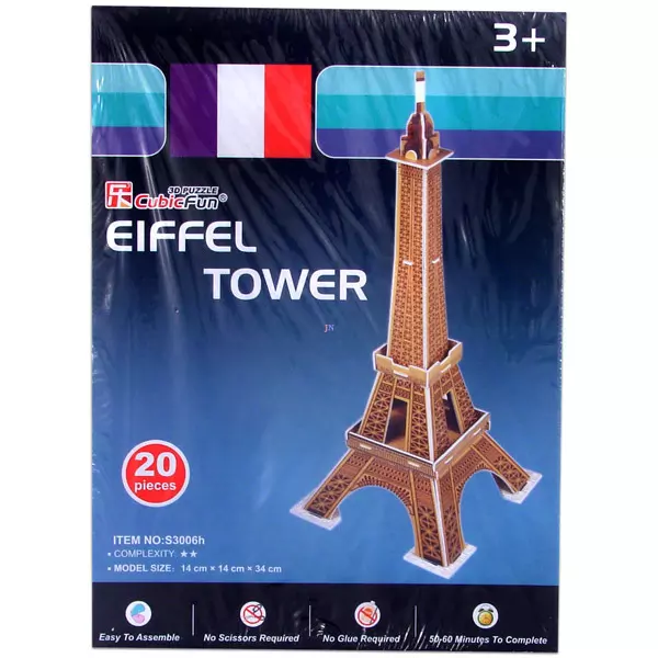 Eiffel-torony 3D puzzle - 20 db-os