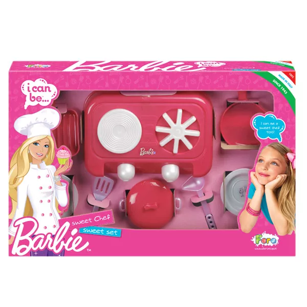 Faro: Barbie mini tűzhely edényekkel