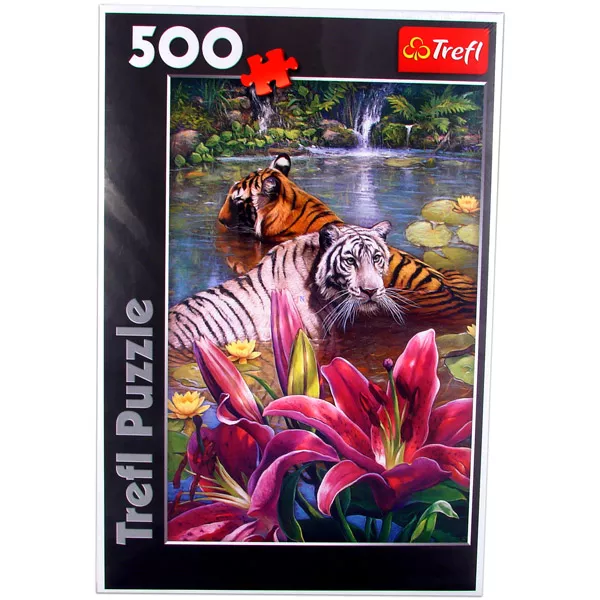 Fürdőző tigrisek - 500 db-os puzzle