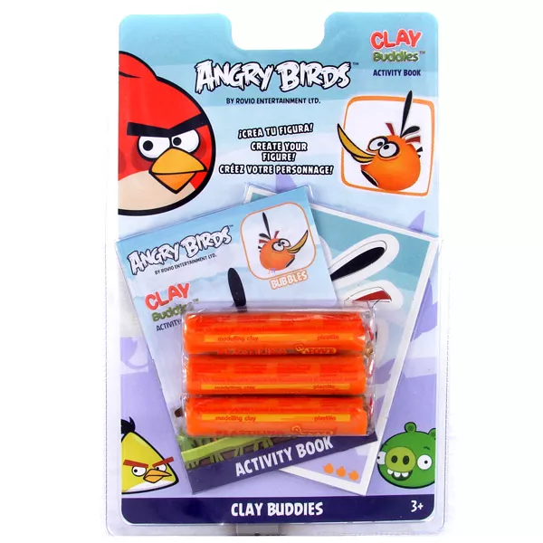 Angry Birds: Gyurma madár készítő szett - narancs madár