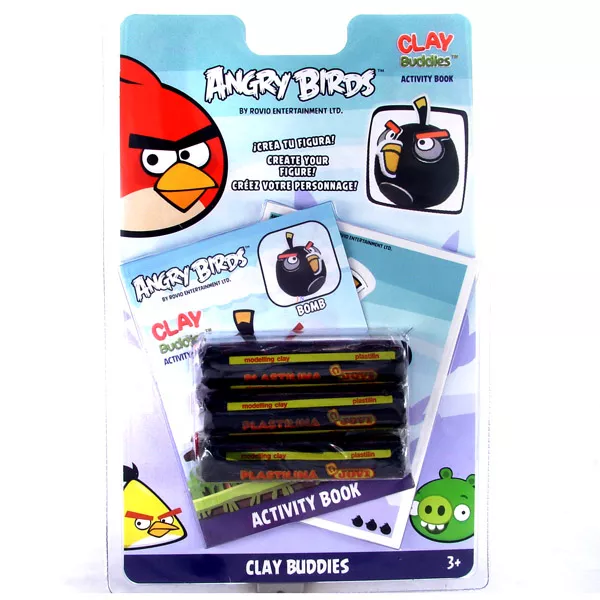 Angry Birds: Gyurma madár készítő szett - fekete madár