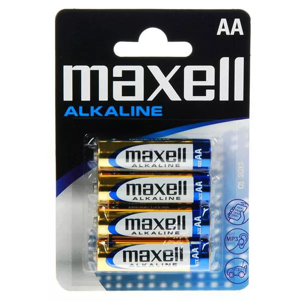 Maxell alkaline AA ceruzaelem - 4 db