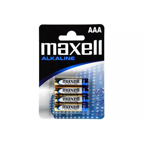 Maxell Alkaline AAA vékony ceruzaelem - 4 db