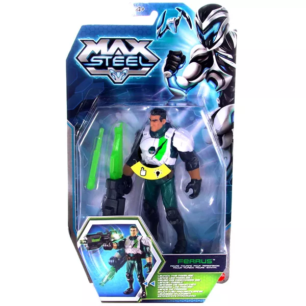 Max Steel: Világító akciófigura - Ferrus fegyverrel