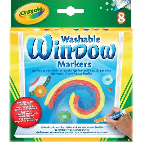 Crayola: Markere pentru ferestre - 8 buc.