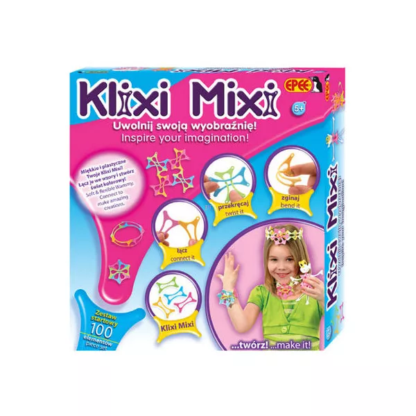 Klixi Mixi 100 db-os műanyag építőjáték