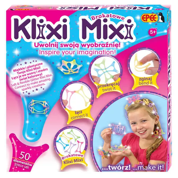 Klixi Mixi 50 db-os műanyag építőjáték