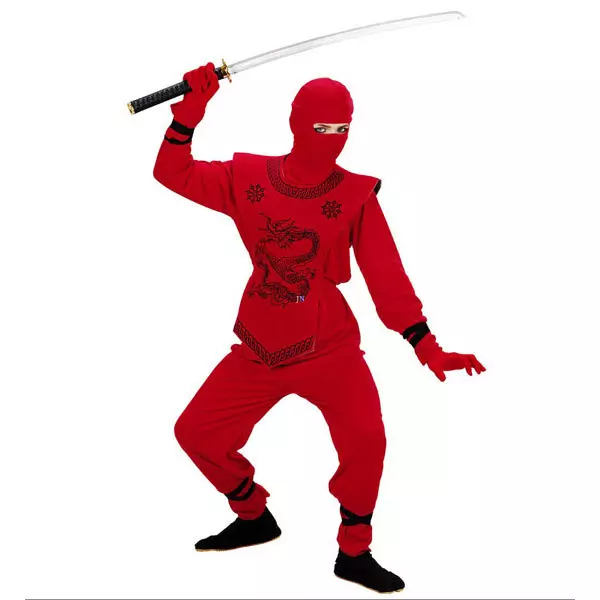 Vörös sárkány ninja jelmez - 128 cm-es méret