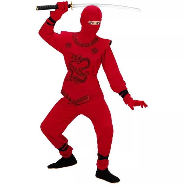 Vörös sárkány ninja jelmez - 140 cm-es méret