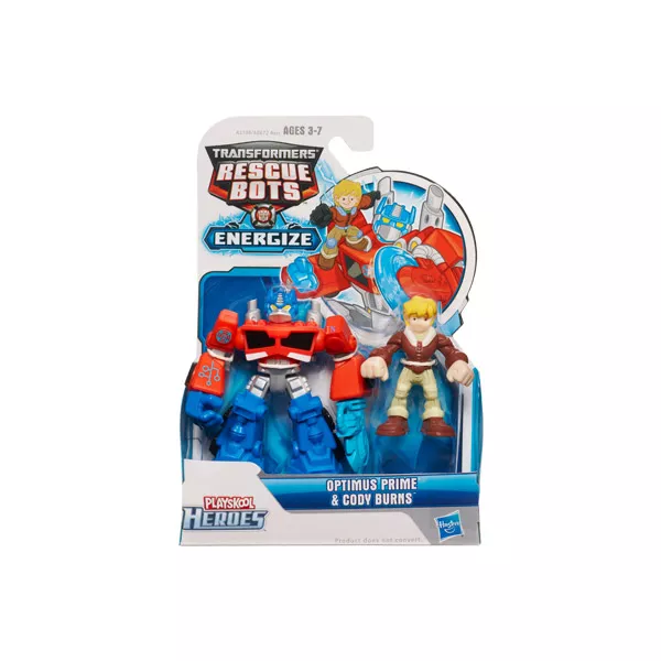 Transformers Rescue Bots mini robotok: Optimus Prime és Cody Burns