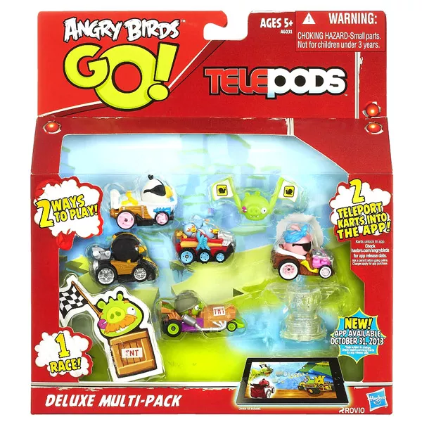 Angry Birds GO: Telepods autós figurák - deluxe 7 db-os készlet