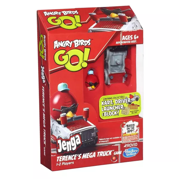 Angry Birds GO: Jenga piros madár autóval