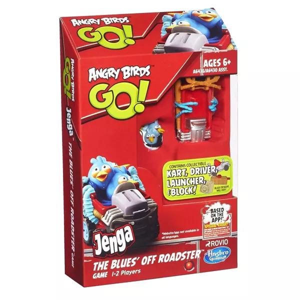 Angry Birds GO: Jenga kék madár autóval