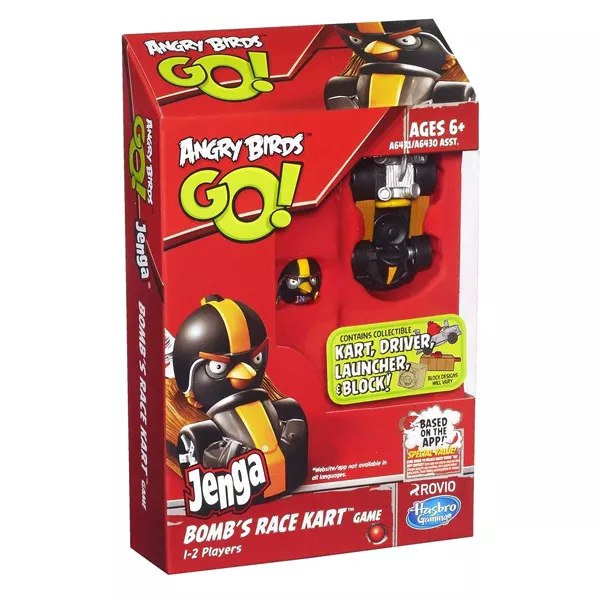 Angry Birds GO: Jenga fekete madár autóval
