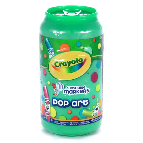 Crayola: Mini kifestő filcekkel - zöld dobozban