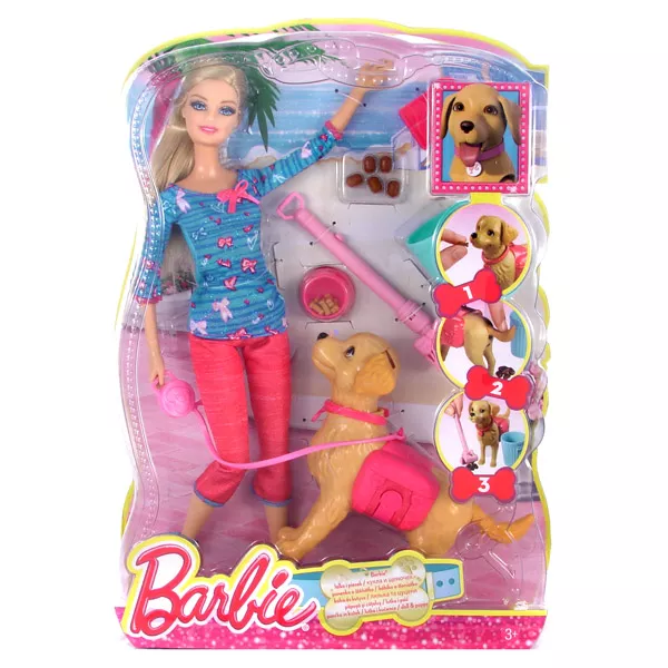 Barbie: Kutya gondozó játékszett
