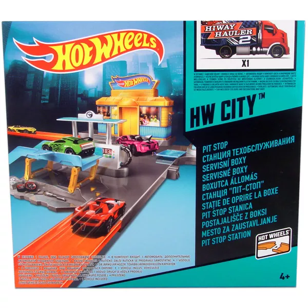 Hot Wheels City: közepes játékszett - Boxutca állomás
