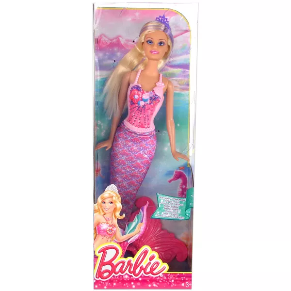 Barbie: Tündérmese sellők - rózsaszín Barbie