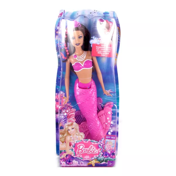 Barbie: Gyöngyhercegnő fésülhető babák - lila sellő