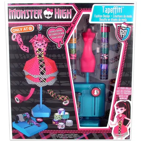 Monster High: Szalagos ruhatervező készlet