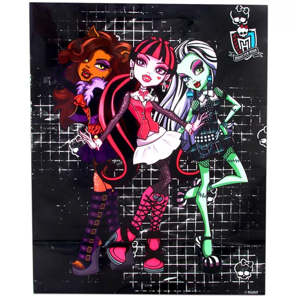 Monster High: Fekete nagy ajándékzacskó