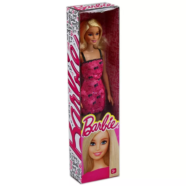 Barbie: Divatos Barbie pink-fekete ruhában
