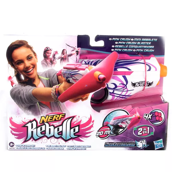 NERF Rebelle: Pink Crush 2 az 1-ben szivacslövő pisztoly