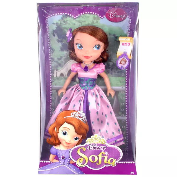Disney hercegnők: Sofia 25 cm-es baba rózsaszín virágos ruhában