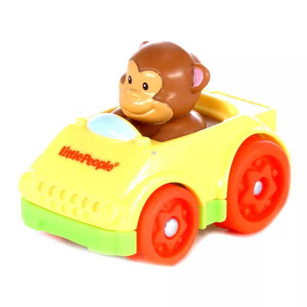 Little People autópajtások: Sárga majmos autó