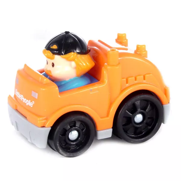 Little People autópajtások: Narancssárga kukásautó
