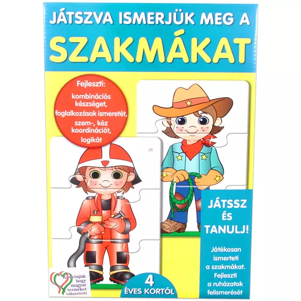 Să cunoaștem profesiile în mod jucăuş - joc educativ în lb. maghiară